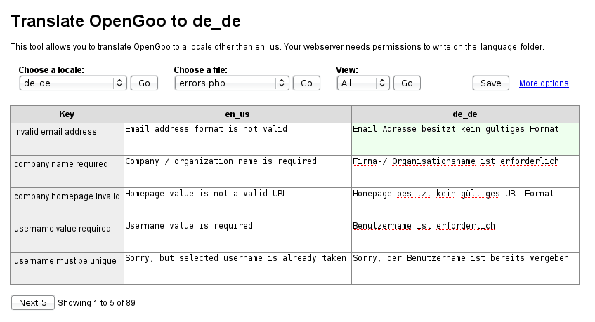  EVX Software's translation tool